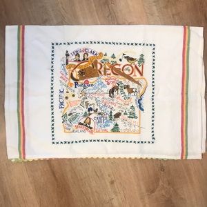 Oregon themed tea towel